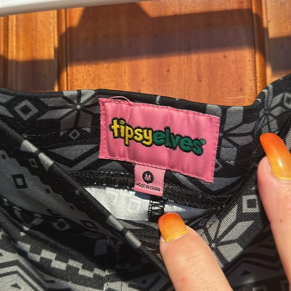 Ladies, winter themed, snowflake leggings - Picture 3 of 4